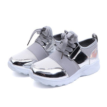 Load image into Gallery viewer, Kids Shoes Children Sneakers Girls Sport Shoes Fashion Sneakers Anti Slip Pink Cross-tied Kid Sneakers Casual Flat Shoes  D30