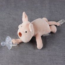 Load image into Gallery viewer, 1Pc Cute Baby Cartoon Dummy Pacifier Chain Clips Newborn Plush Animal Toys Toddler Soother Nipples Holder (not include Pacifier)