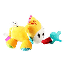 Load image into Gallery viewer, 1Pc Cute Baby Cartoon Dummy Pacifier Chain Clips Newborn Plush Animal Toys Toddler Soother Nipples Holder (not include Pacifier)