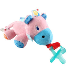 Load image into Gallery viewer, 1Pc Cute Baby Cartoon Dummy Pacifier Chain Clips Newborn Plush Animal Toys Toddler Soother Nipples Holder (not include Pacifier)