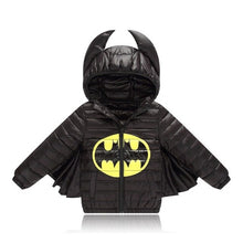 Load image into Gallery viewer, Baby Boys Girls Jacket Autumn Winter Warm Down Coat Jacket Batman Outerwear Christmas Children Kids Clothes Halloween Clothing