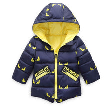 Load image into Gallery viewer, Baby Boys Girls Jacket Autumn Winter Warm Down Coat Jacket Batman Outerwear Christmas Children Kids Clothes Halloween Clothing